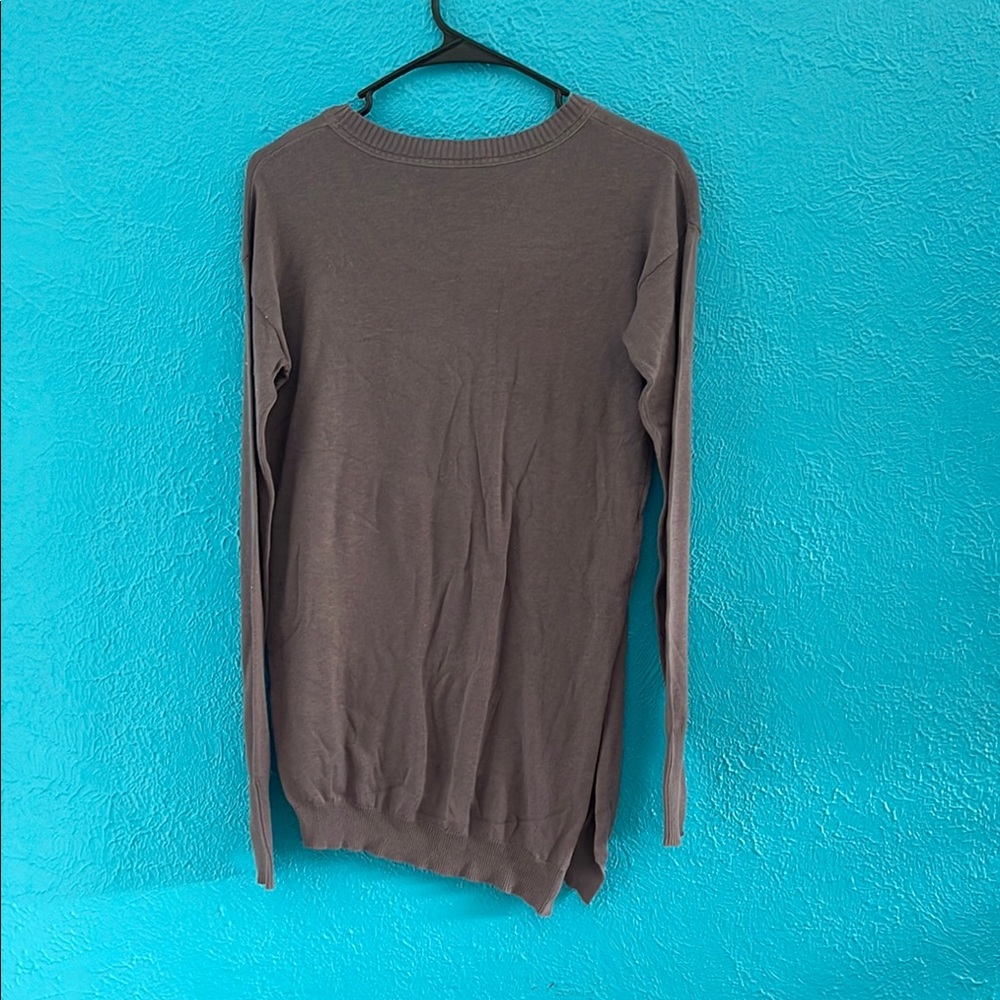 Purple/Gray Pullover Sweater - Picture 3 of 3